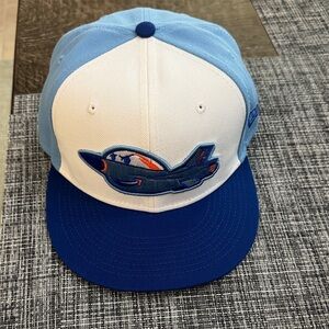 Minor League Baseball On Field  Airplane Embroidered Cap Size 7 1/4